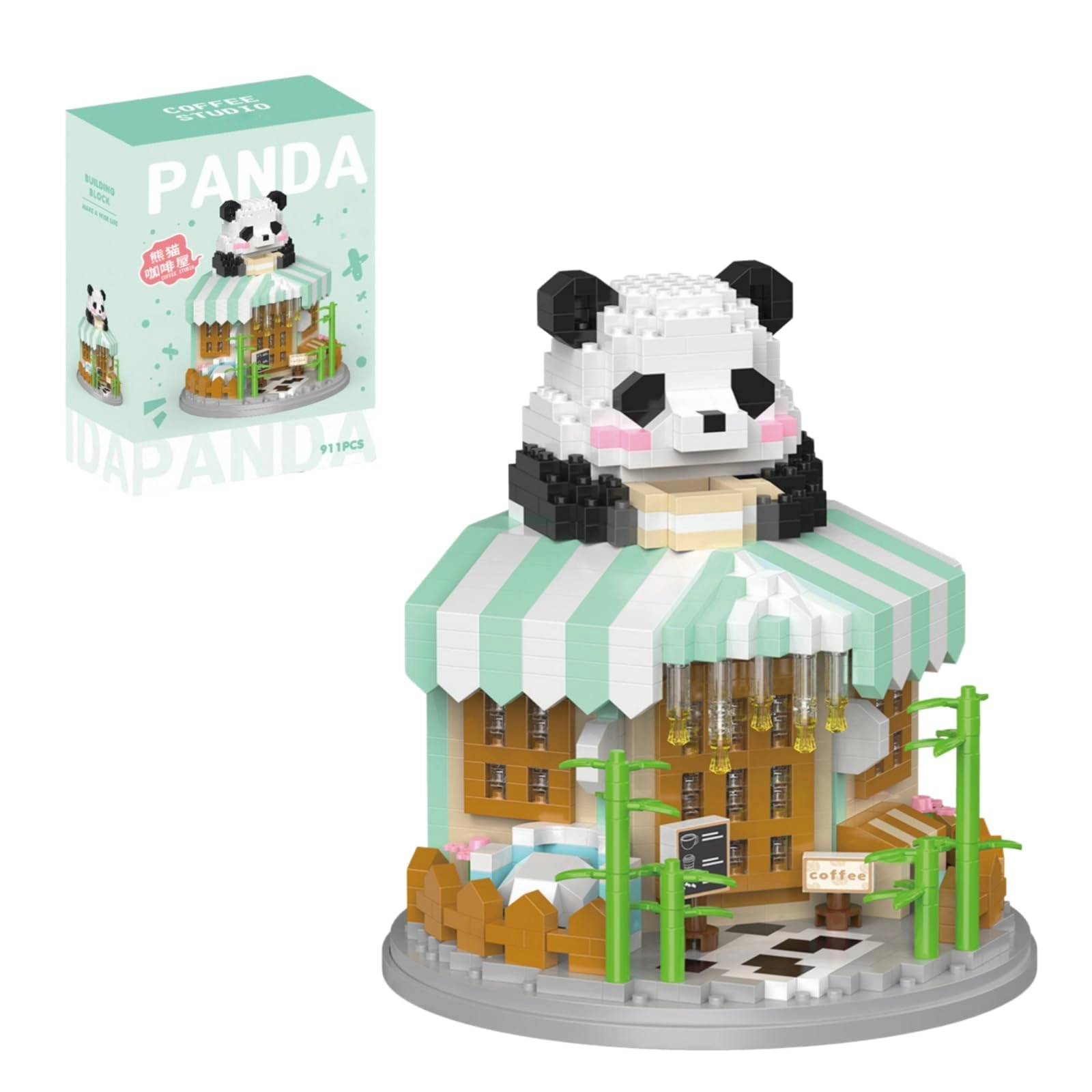 TERRIFI Street View Coffee Shop - Cute Panda 911pcs