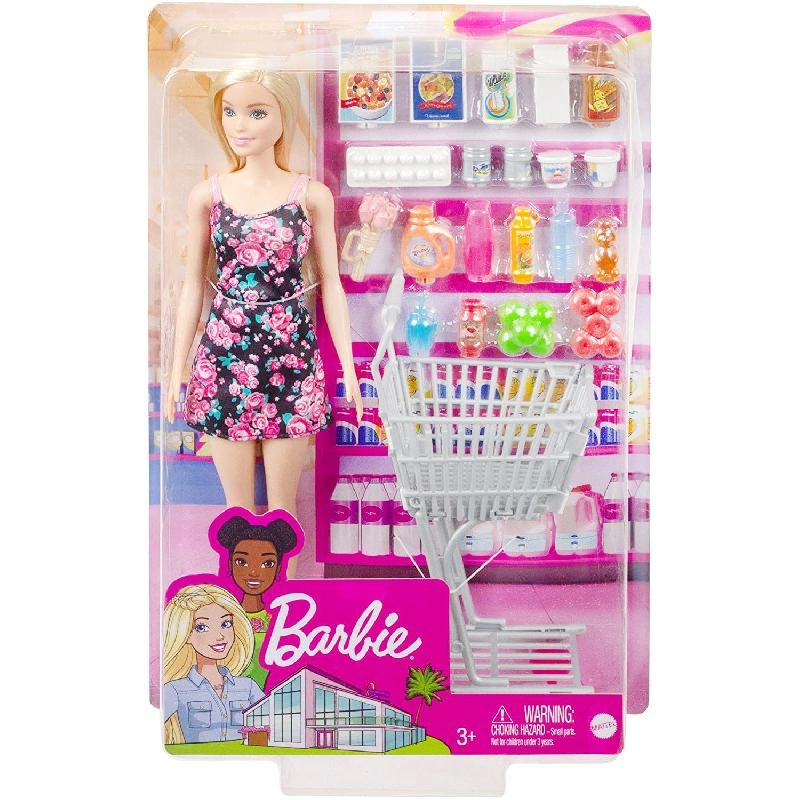 Barbie Shopping Time Doll Playset - Fabric/Plastic Ages 3+