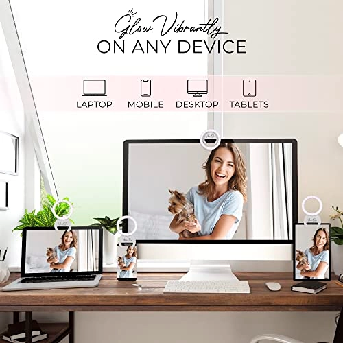 Ring Light Clip On - USB-C Rechargeable 500 mAh 3 Color Modes