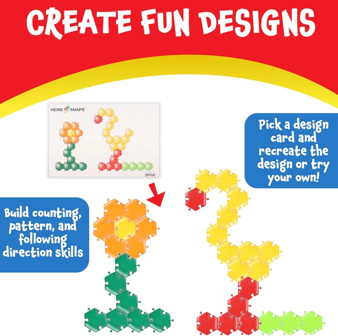 Hexie-Snaps - 92 pcs