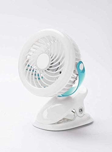 2 In 1 Rechargeable Clip Fan - With Light 36 Pcs Led
