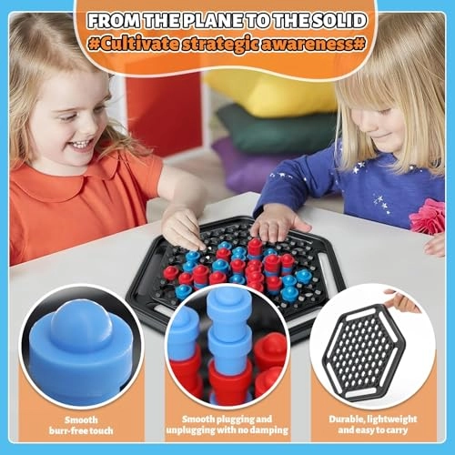 Connect 3D Four in a Row - Red and Blue 60 pieces