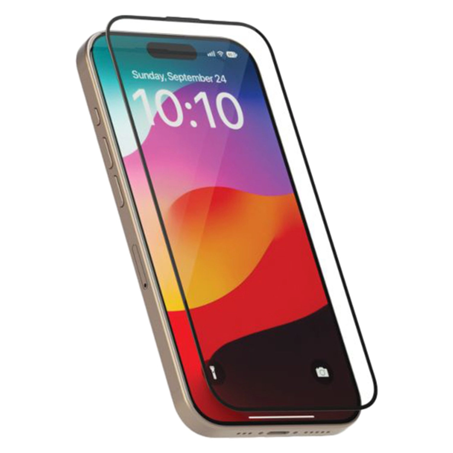 Soft Edge Full Screen Glass Screen Protector for iPhone 15