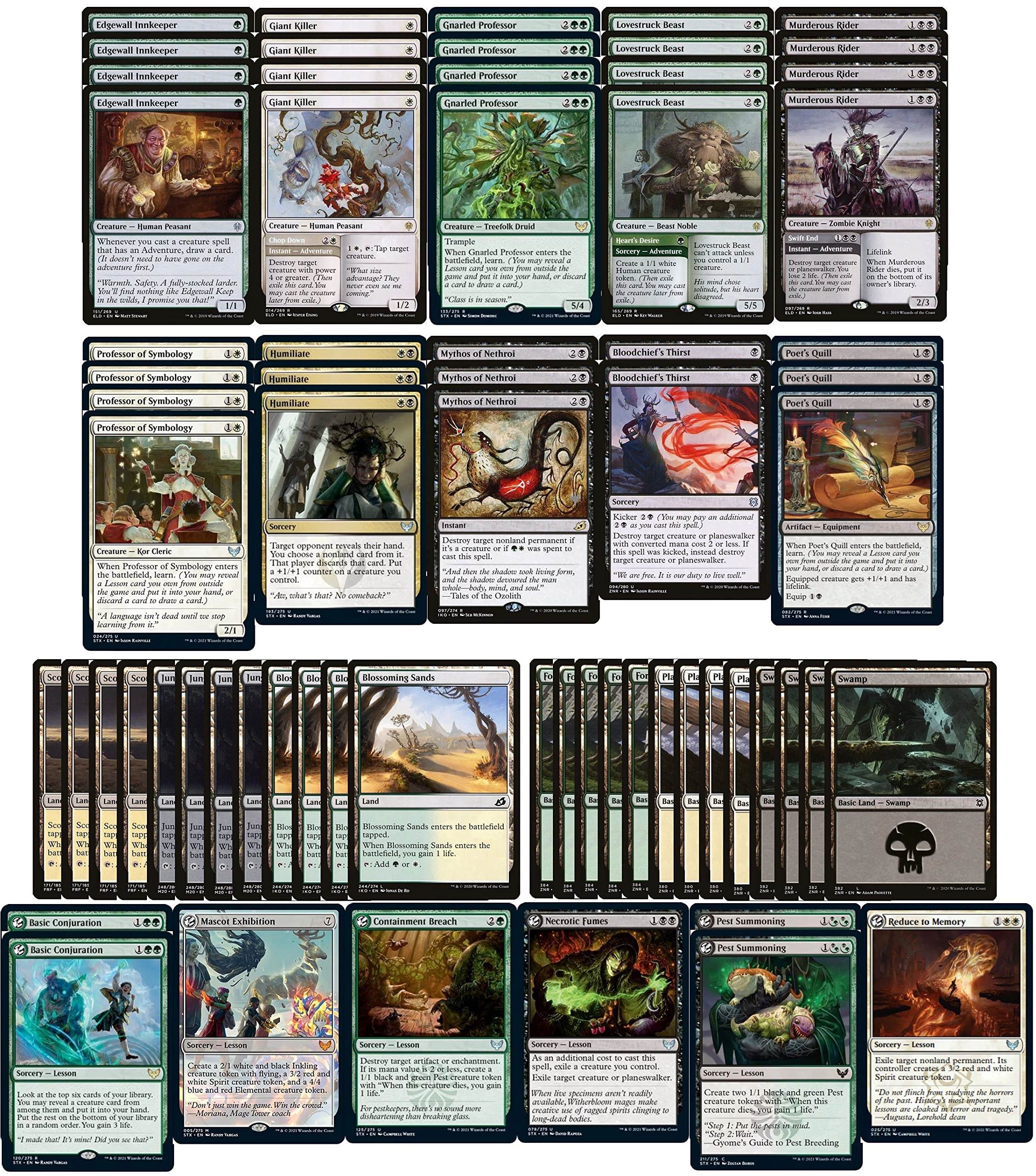 MTG Decks & More Magic The Gathering: Elite Abzan Learn Adventure Deck