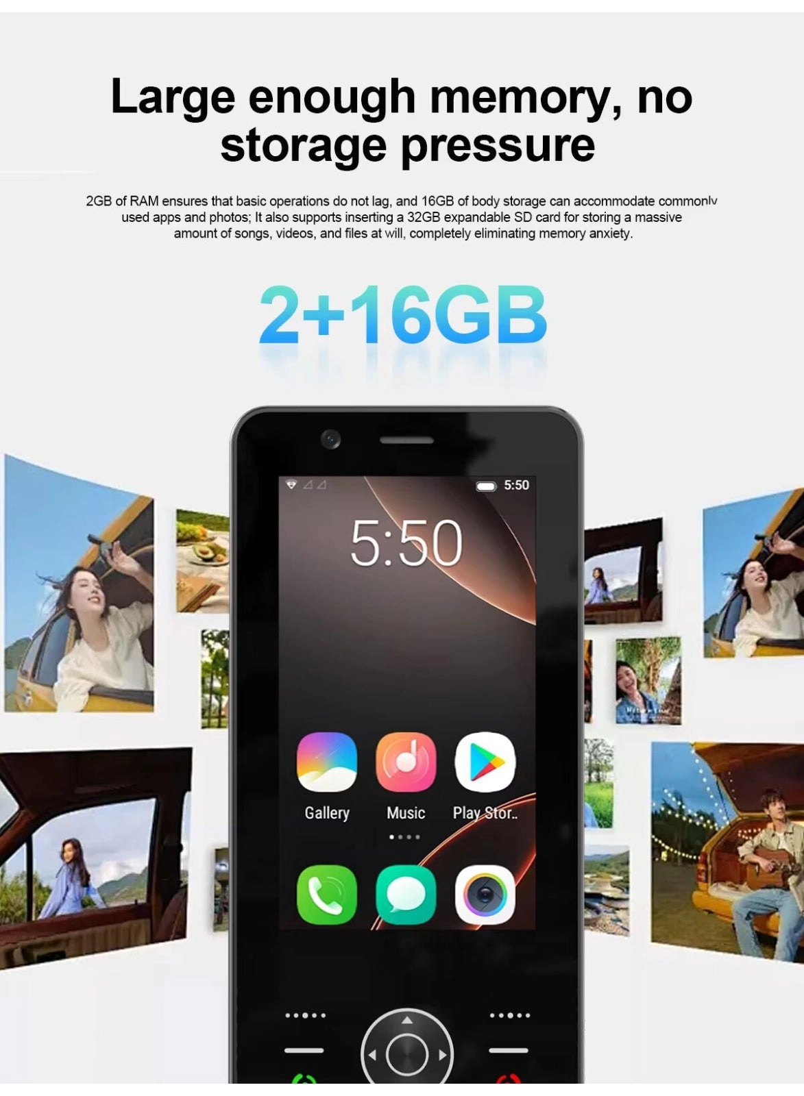 Mini Android Phone - 2GB 16GB