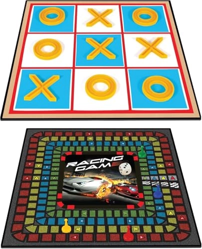 Classic Games - 2-in-1 Racing Game Tic-Tac-Toe basic