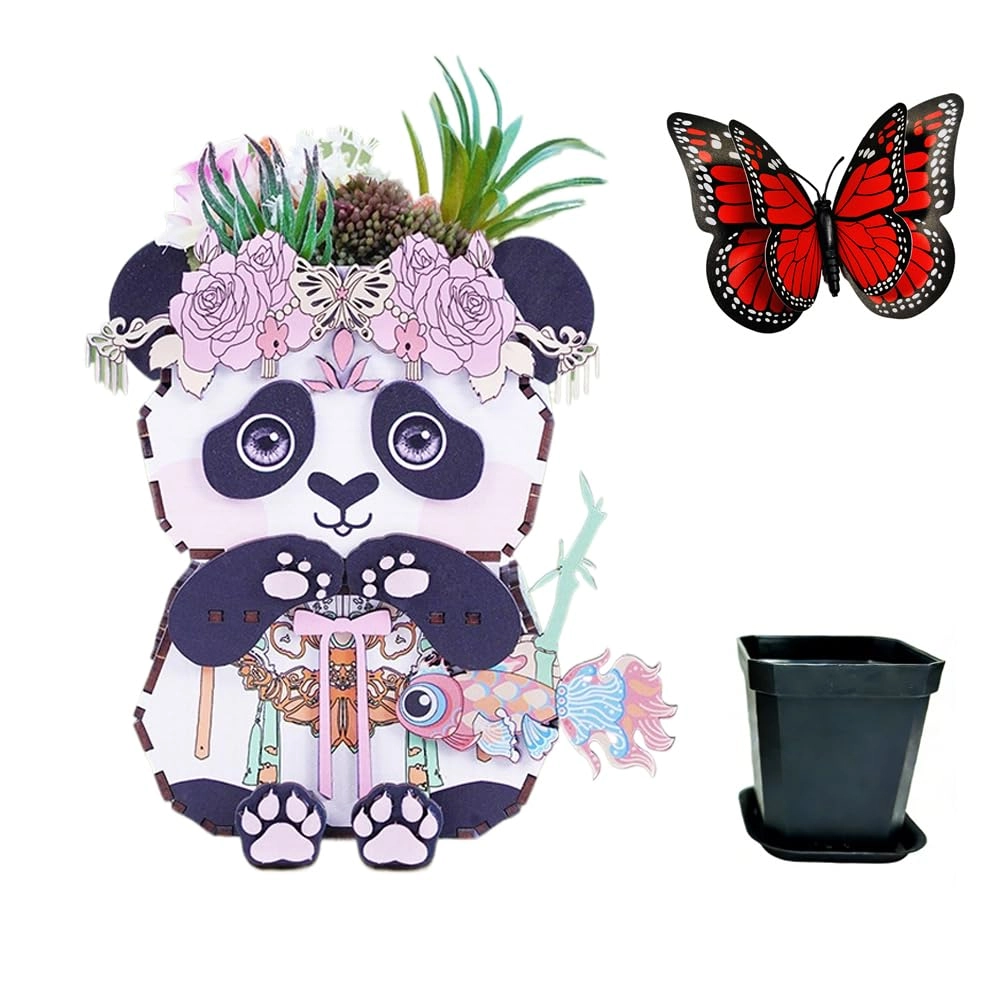 RonmayGift 3D Wooden Puzzle Planter - 14+ years 1 piece