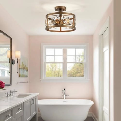 Crystal Leaf Chandelier