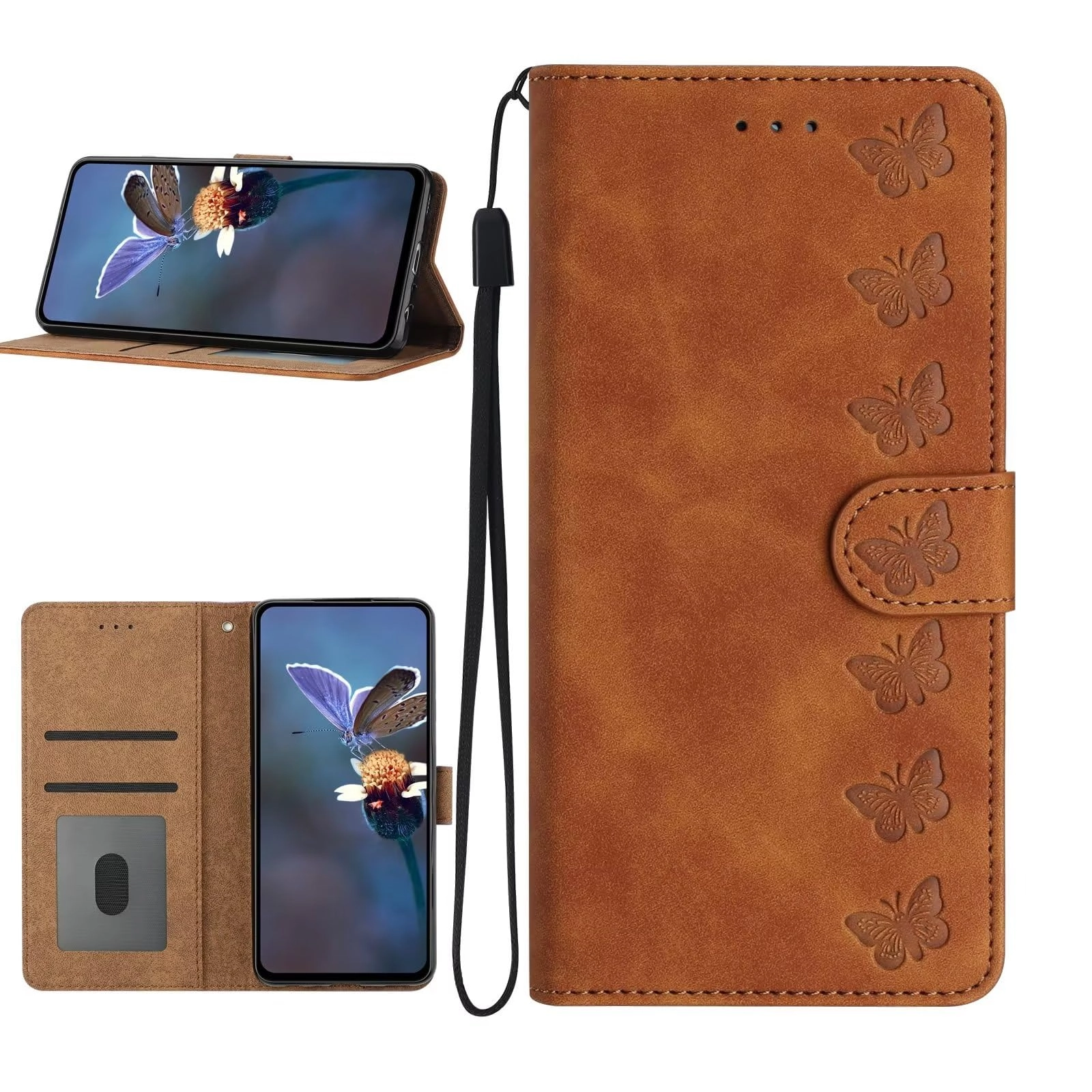 Tivenfezk Cute Cat Case Wallet Embossed Flip Cover for iPhone 11