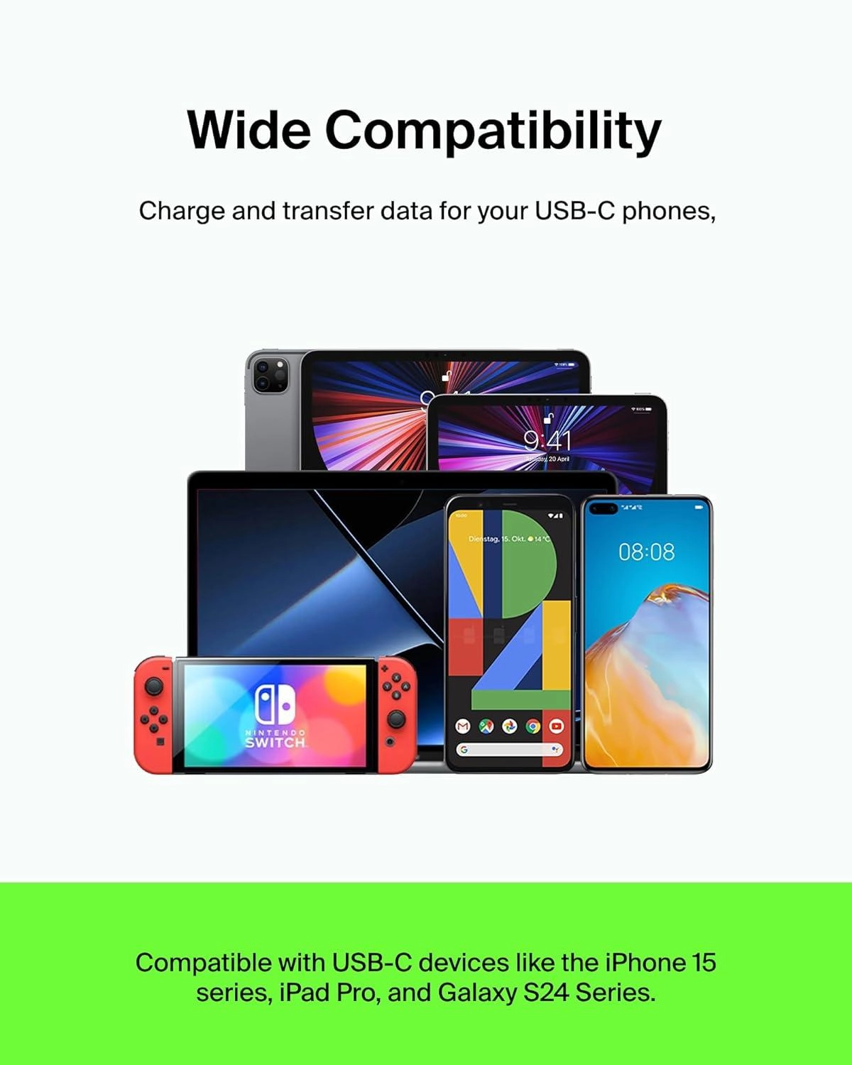 Type-C Silicone Cable USB-C to USB-A 1m