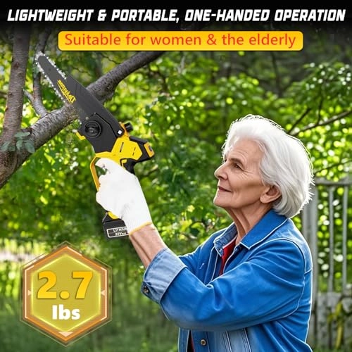 Cordless Mini Chainsaw - 1200W Super Value Pack