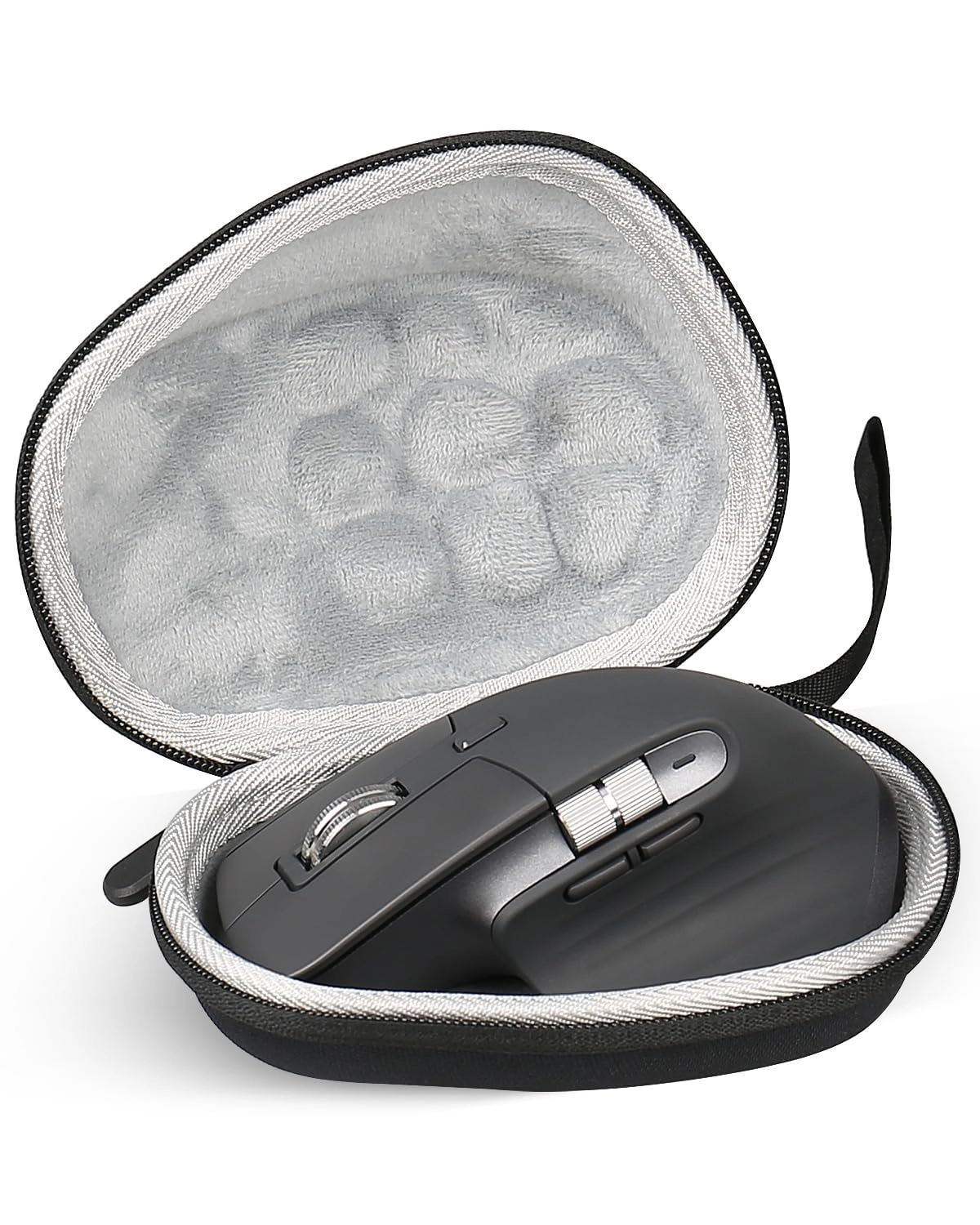 RISETECH Hard Travel Mouse Case - Clip and Lanyard