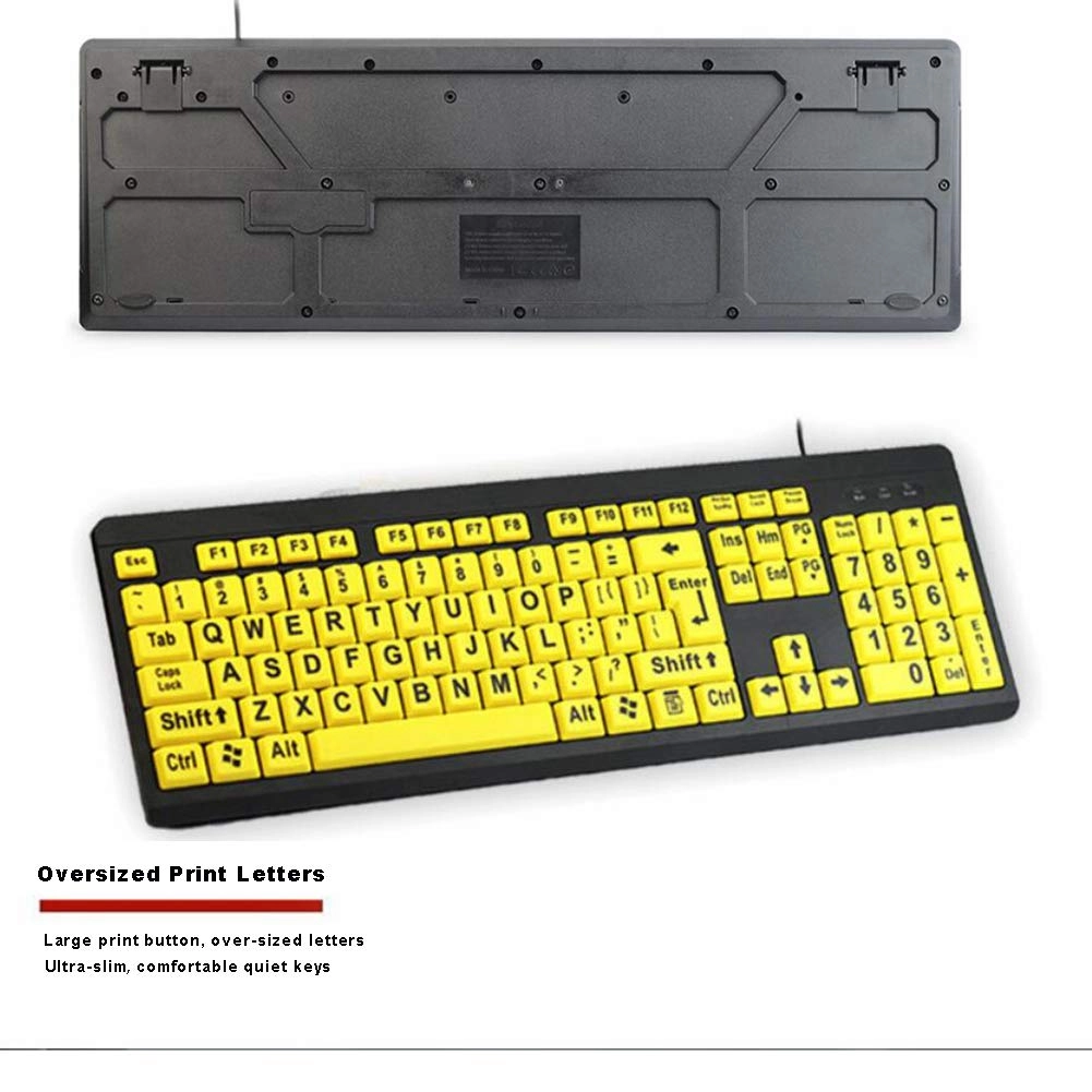 Large Print Computer Keyboard - QWERTY Wired
