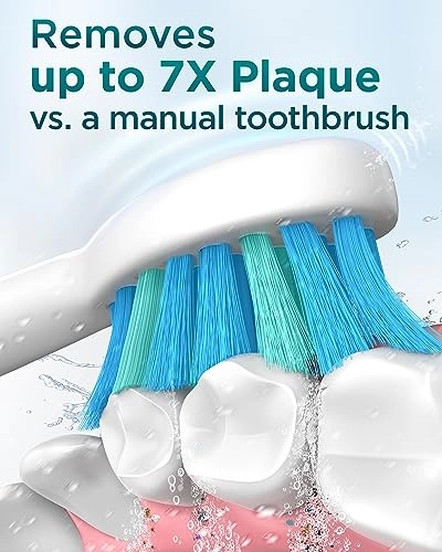 Electric Toothbrush - 8 Brush Heads 5 Modes 2 Minute Timer