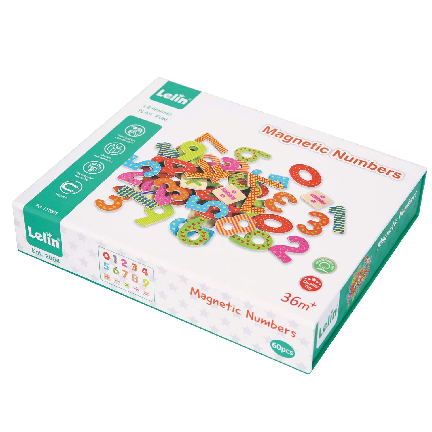 LELIN Magnetic Numbers - 60 pieces
