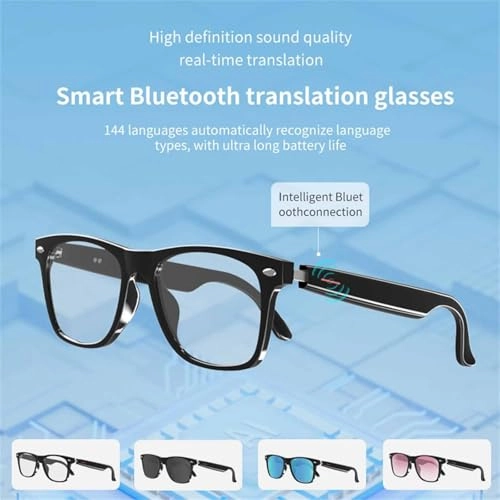 AI Translation Glasses - 134 languages IP65 waterproof Wireless calls
