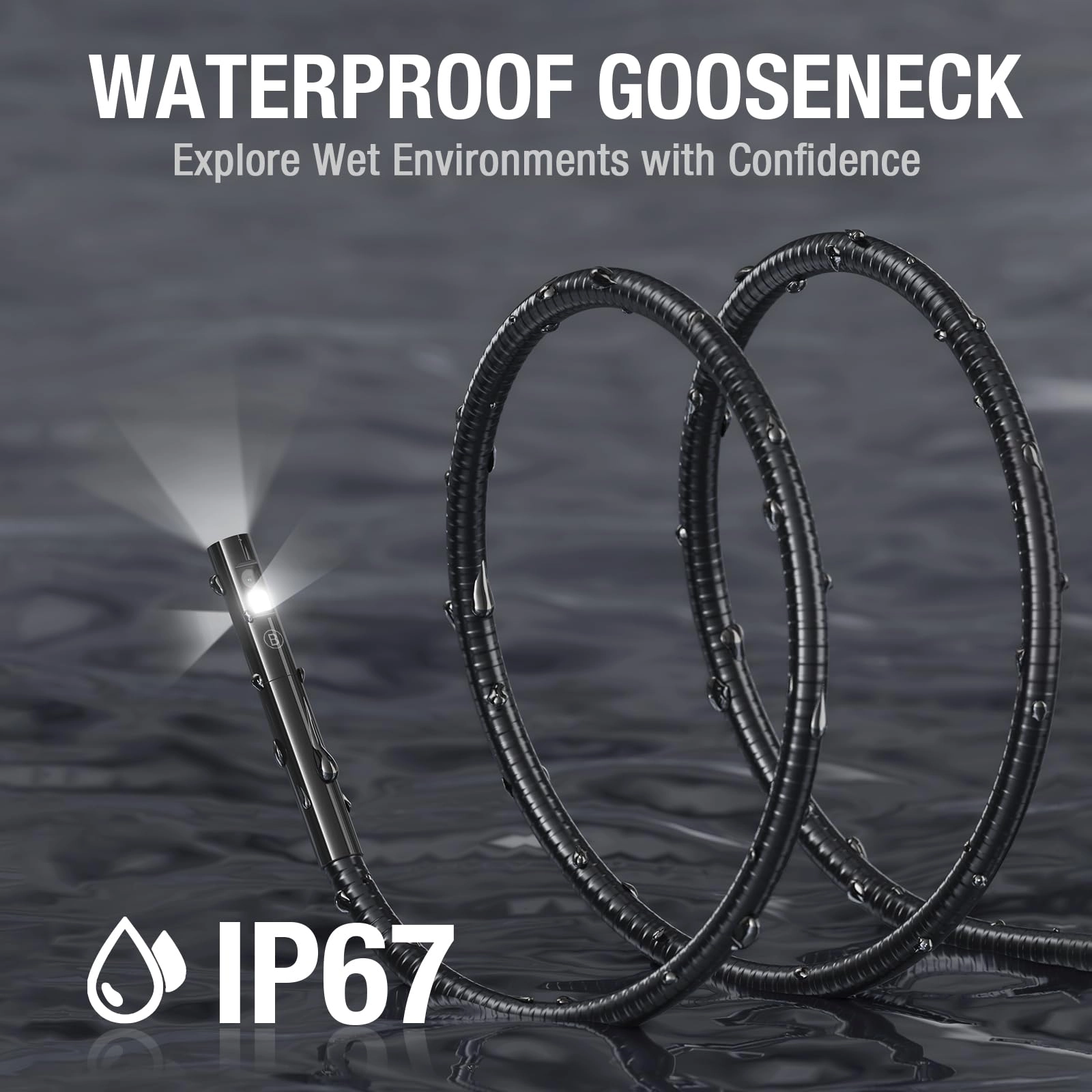 Triple Lens Borescope Inspection Camera