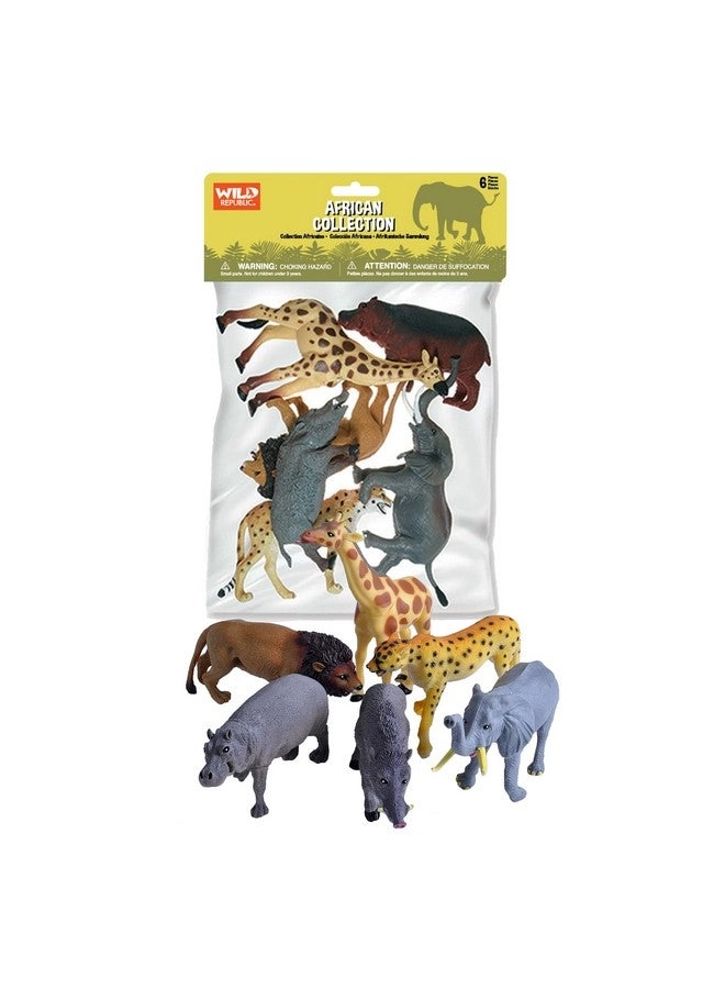 Wild Republic African Animals Polybag - 6-Piece
