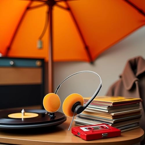Retro Over-Ear Wired Headphone