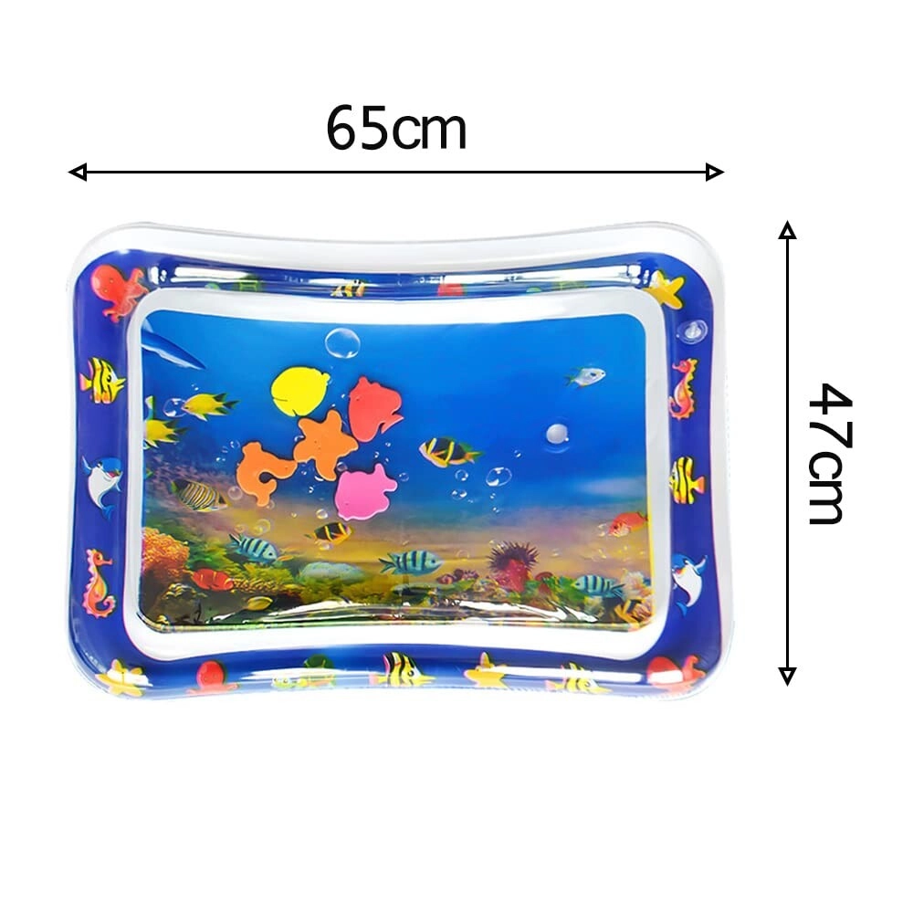 Tummy Time Inflatable Water Playmat - ocean-themed 0 month