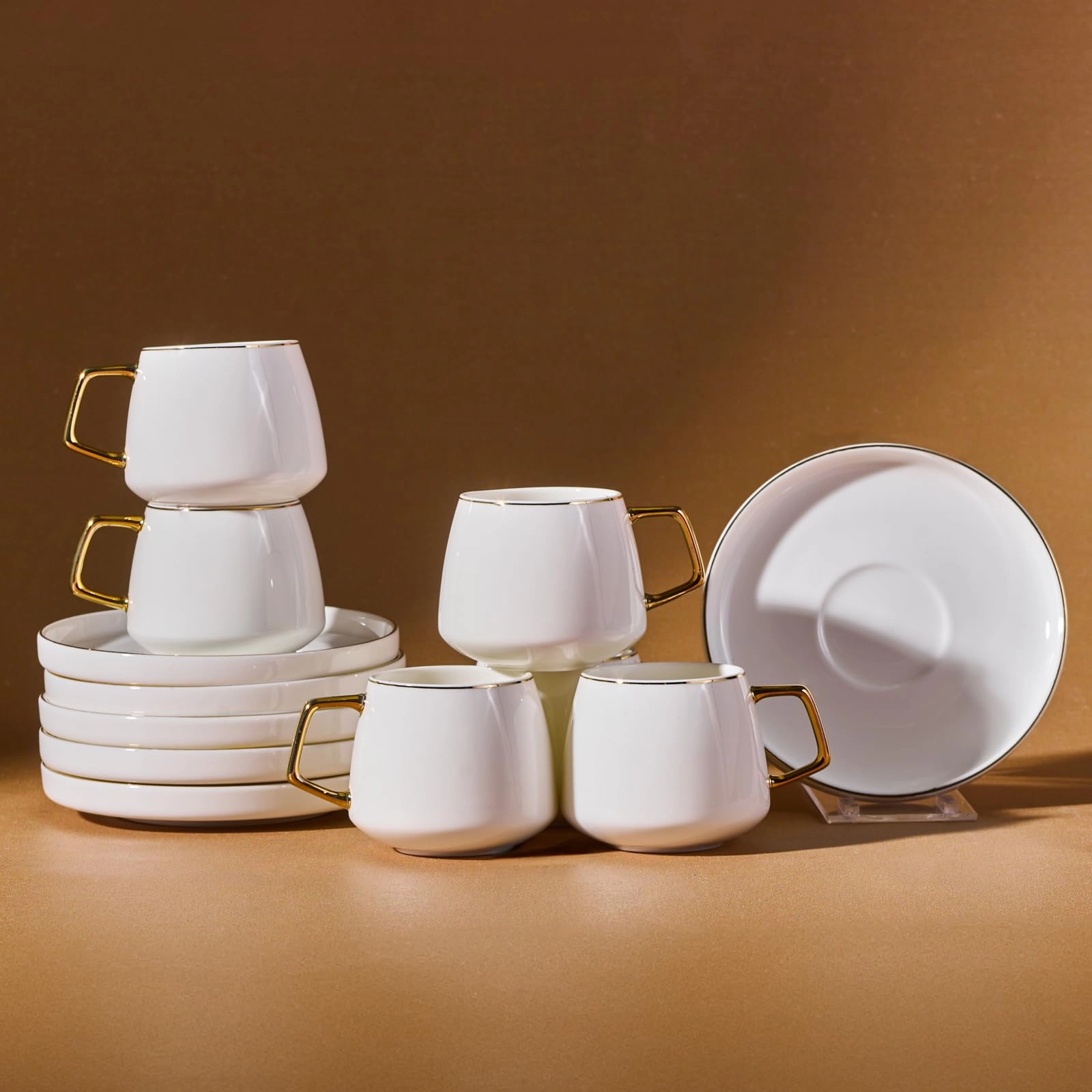 Karaca Saturn Turkish Coffee Cup - 12 pcs - 90 ml
