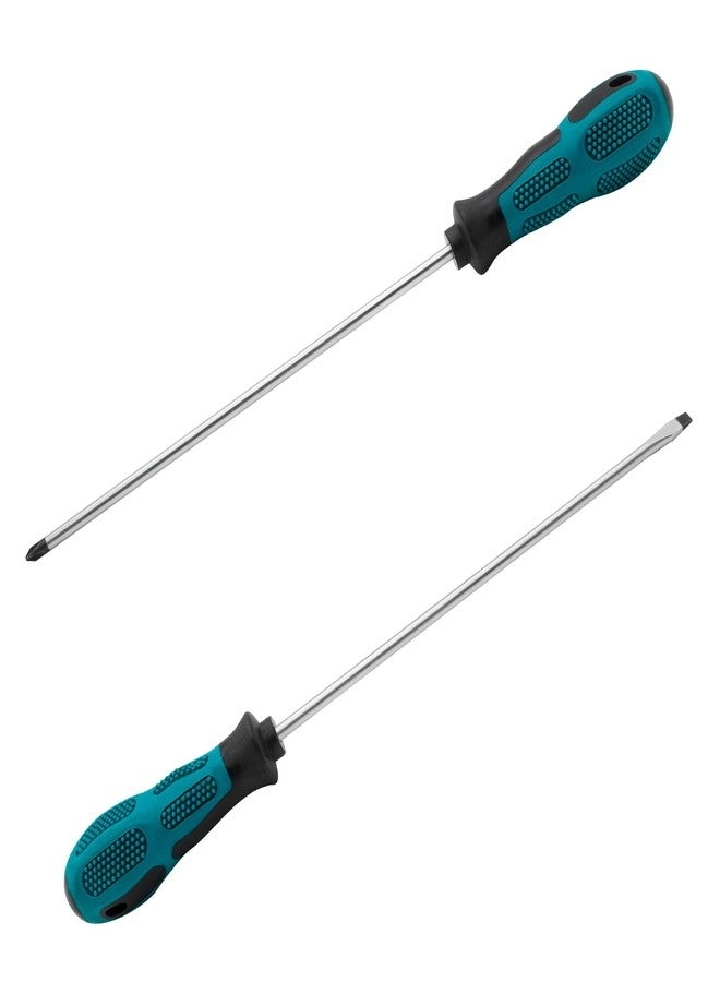 Rierdge Slotted and Phillips Magnetic Screwdriver (2 Pcs)