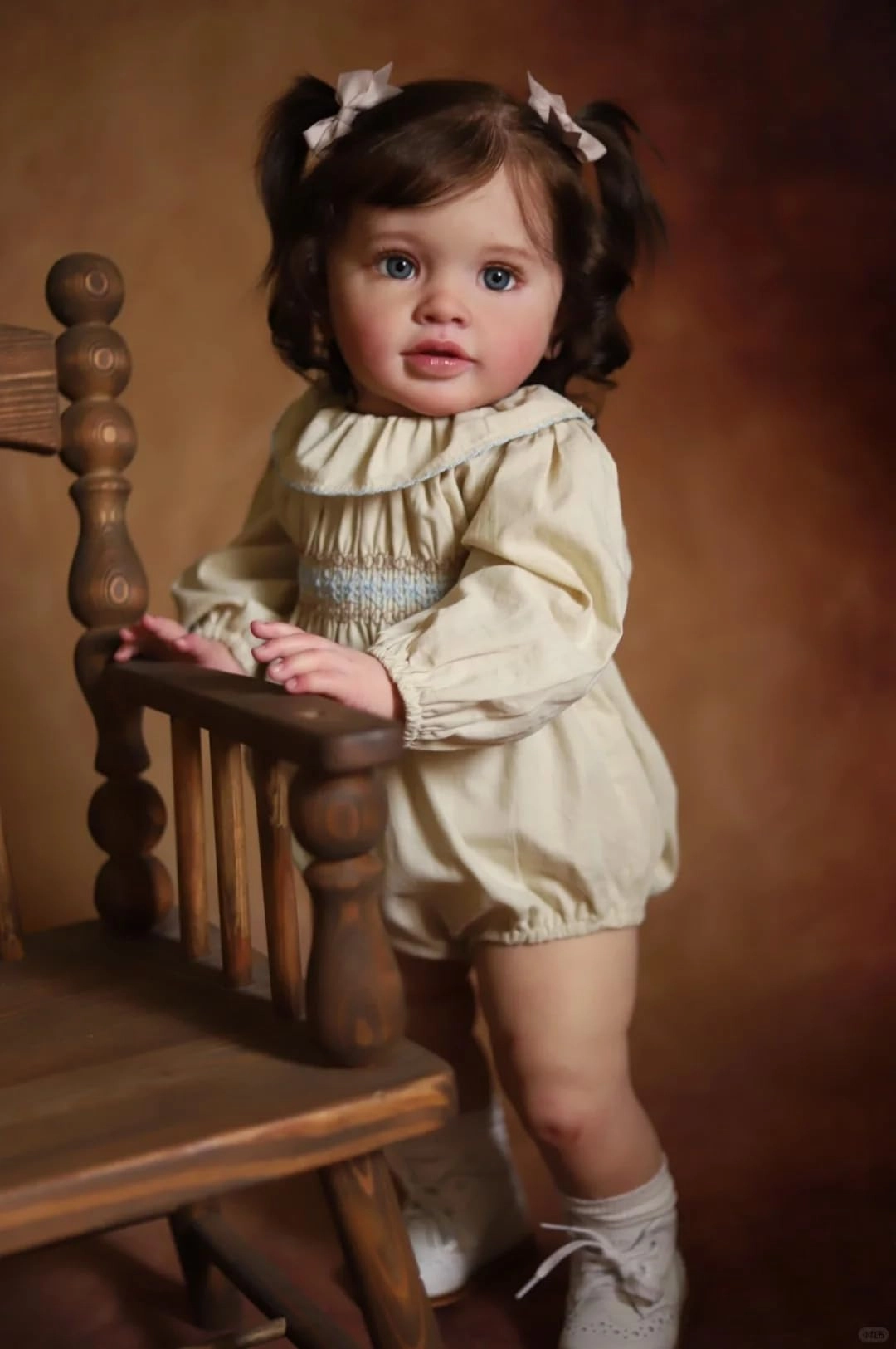 Pippa Reborn Baby Doll - 26 inch Cotton Vinyl Hand-rooted Curly Hair Ages 3+