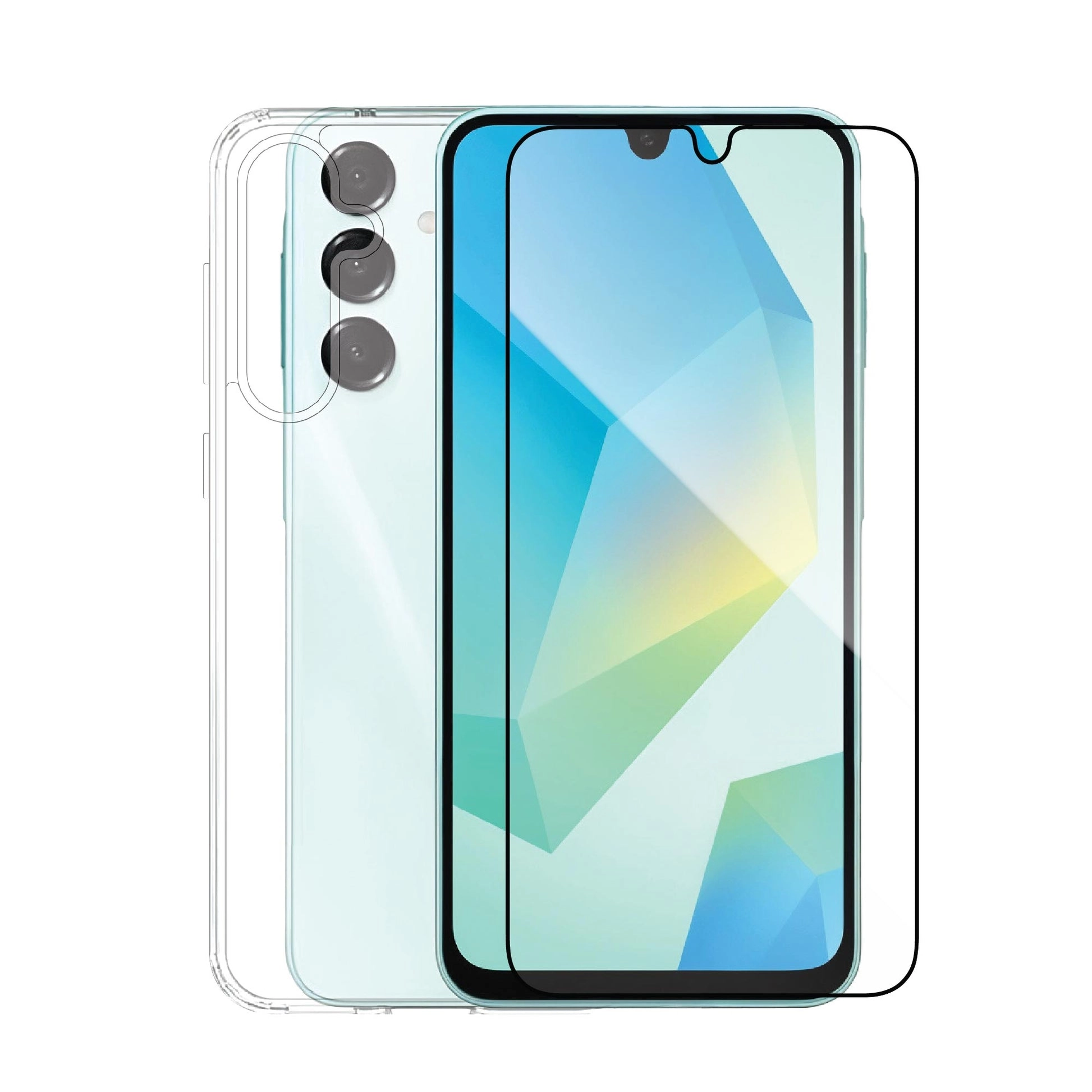 IGBA16 - Clear Case for Samsung Galaxy A16 + Glass Protector for Samsung Galaxy A16