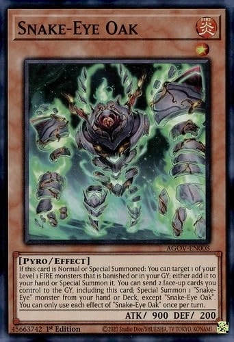 Konami Yu-Gi-Oh!: Snake-Eye Oak - Super Rare 1st Edition