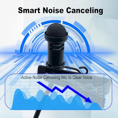 Lavalier Mikrofon 044 USB+3.5mm-Mini-Jack Microphone