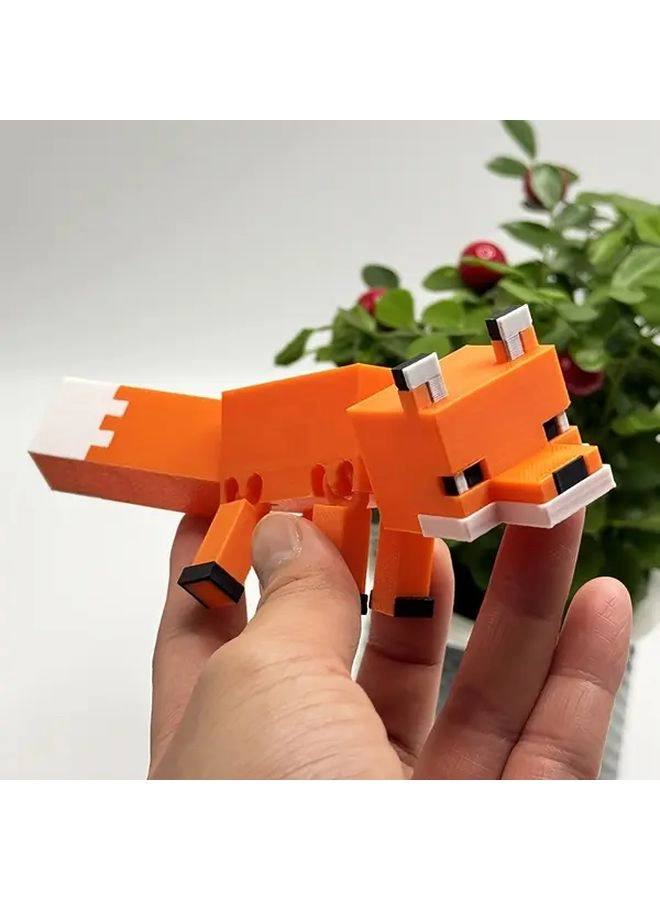 Generic Articulated 3D Printed Fox Figurine - PC plastic