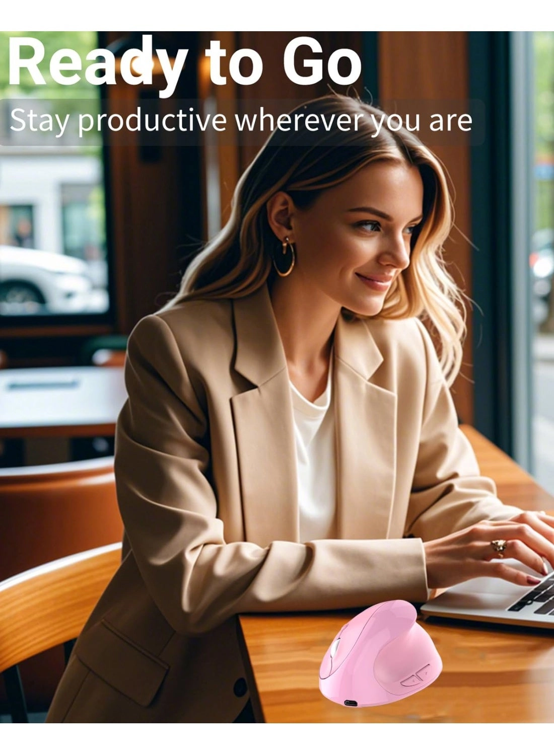 Vertical Mouse - BT5.0/4.0/2.4G