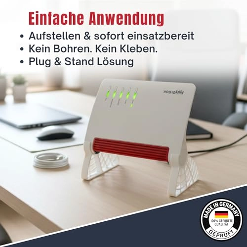 Stand brackets for Fritz!Box 7590 - Improved air circulation White