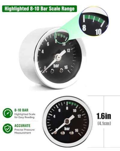 E61 Group Head Pressure Gauge