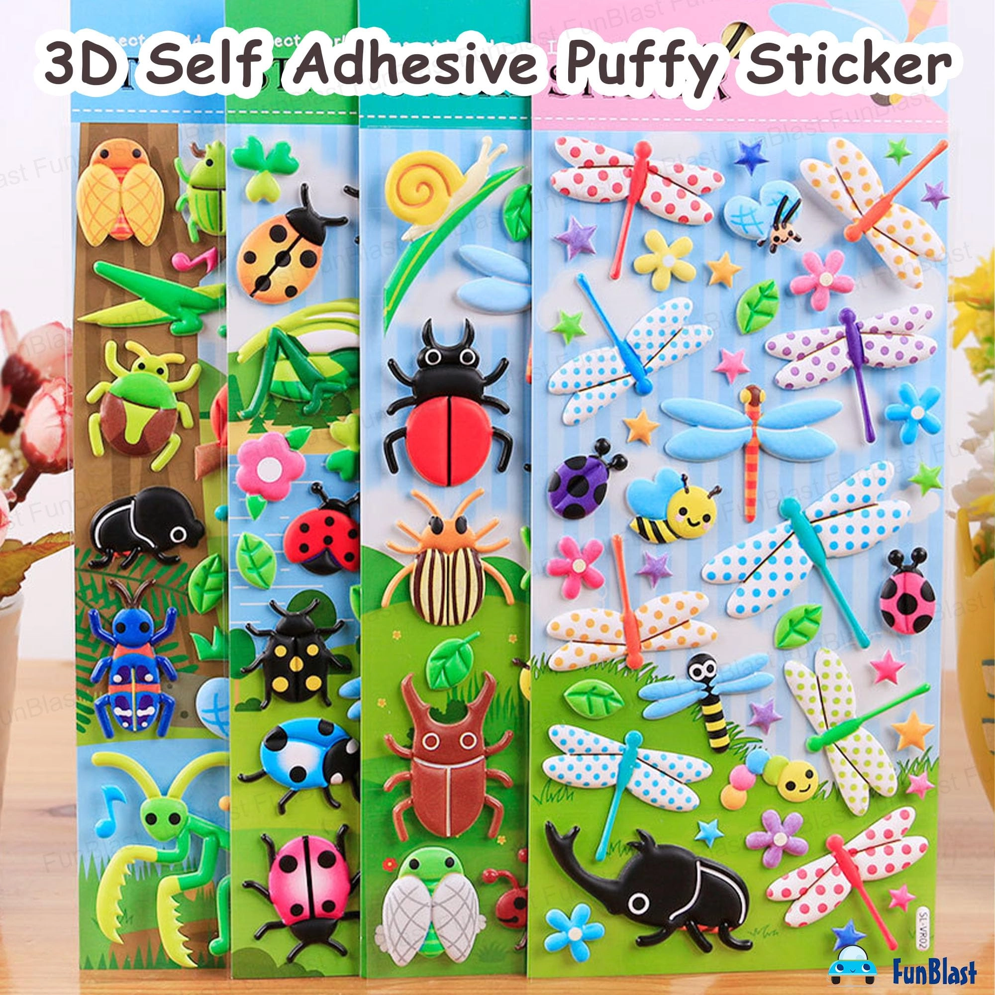 Insects World Sticker Book 150 pcs