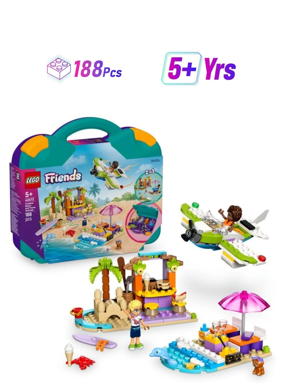 Friends Creative Beach & Travel Suitcase (42672) - Animals