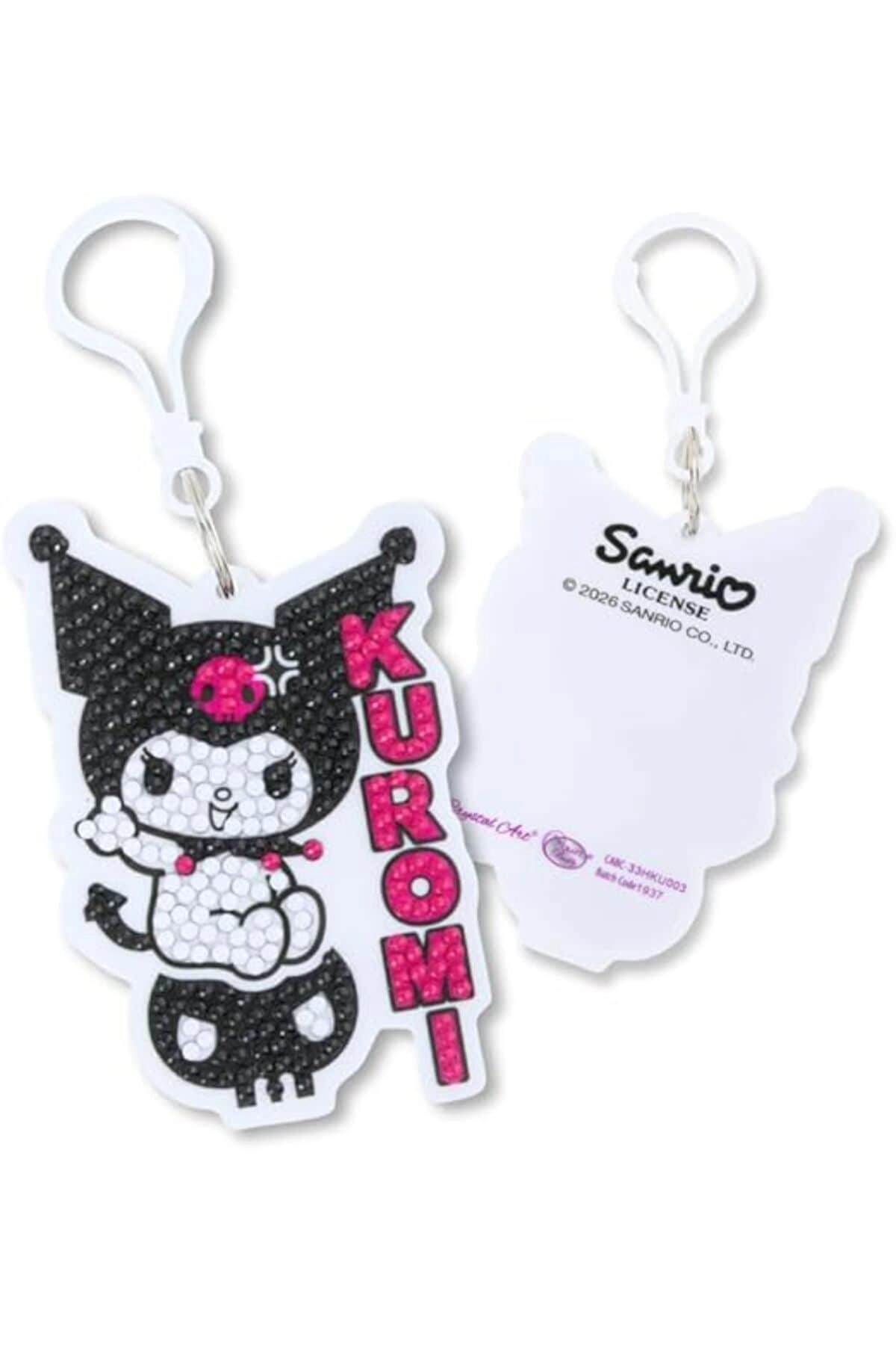 COLOR LAND CHILDRENS TOYS CENTER LLC Kuromi Crystal Art Bag Charm
