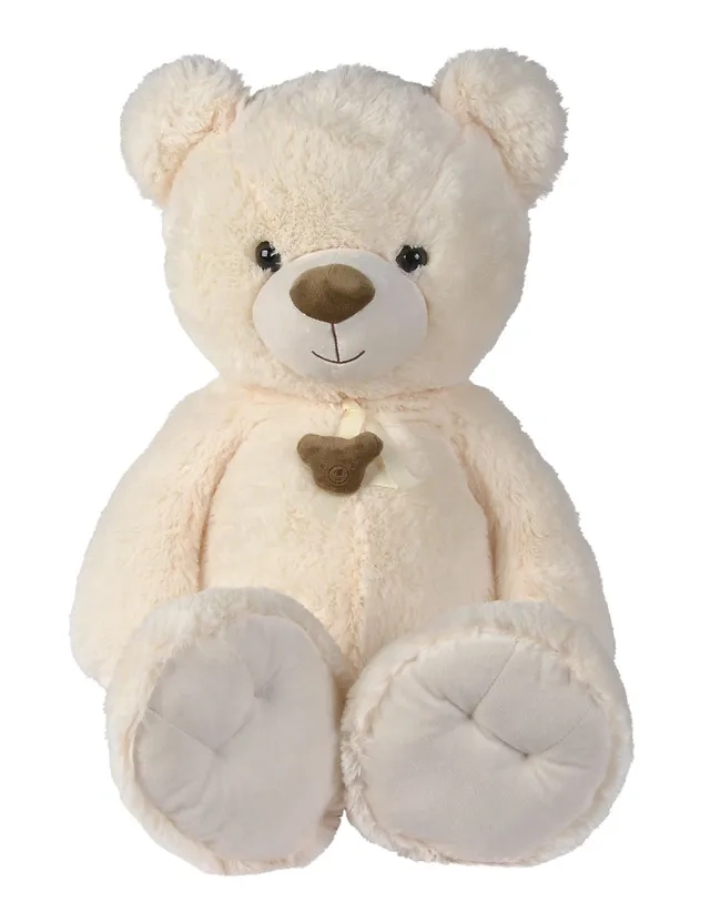 Bear With Ribbon And Bear Head Button Plush Toy - 85 cm