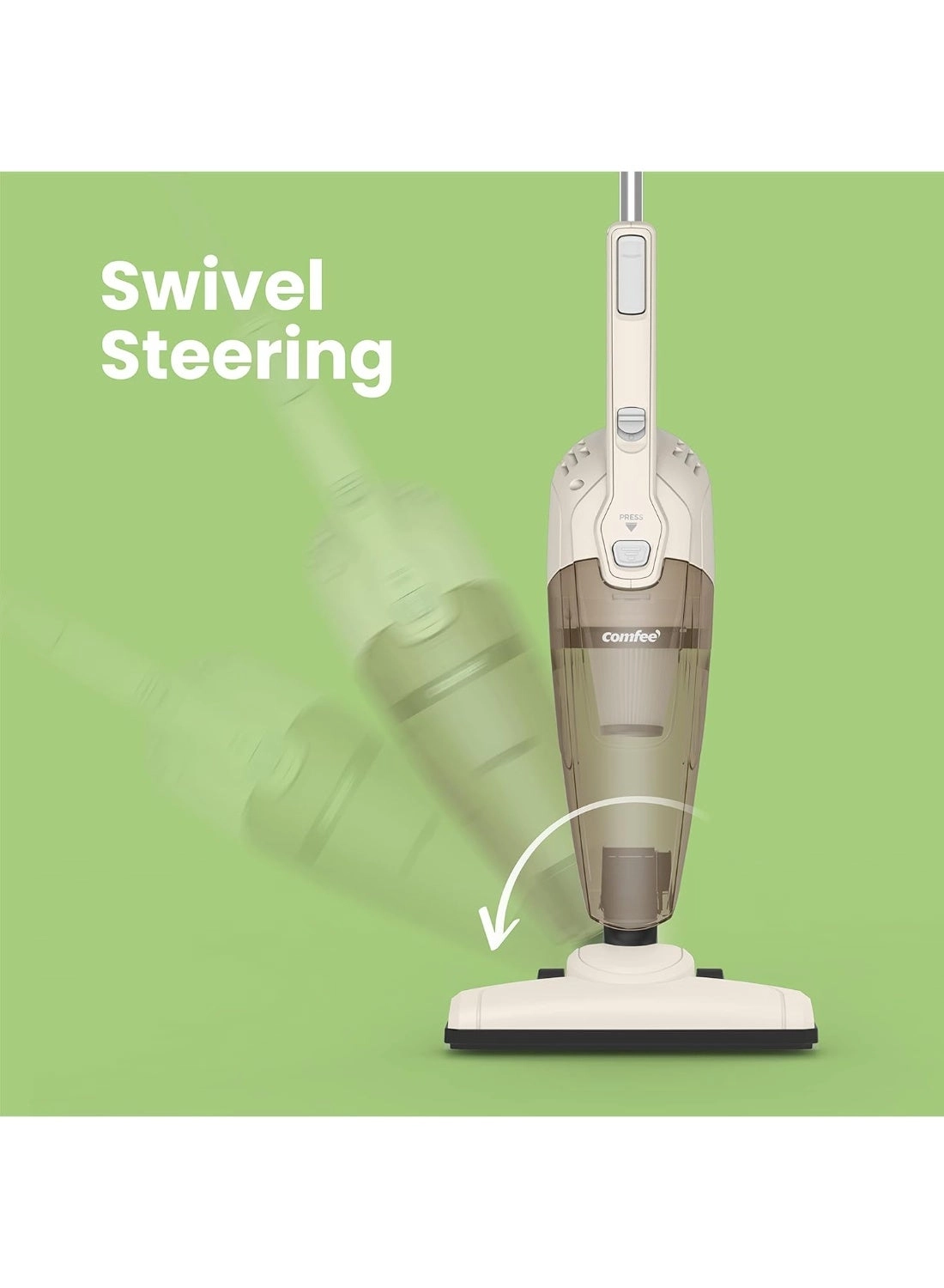 2-in-1 Handheld Stick Vacuum Cleaner - 600W 16000Pa 0.5L