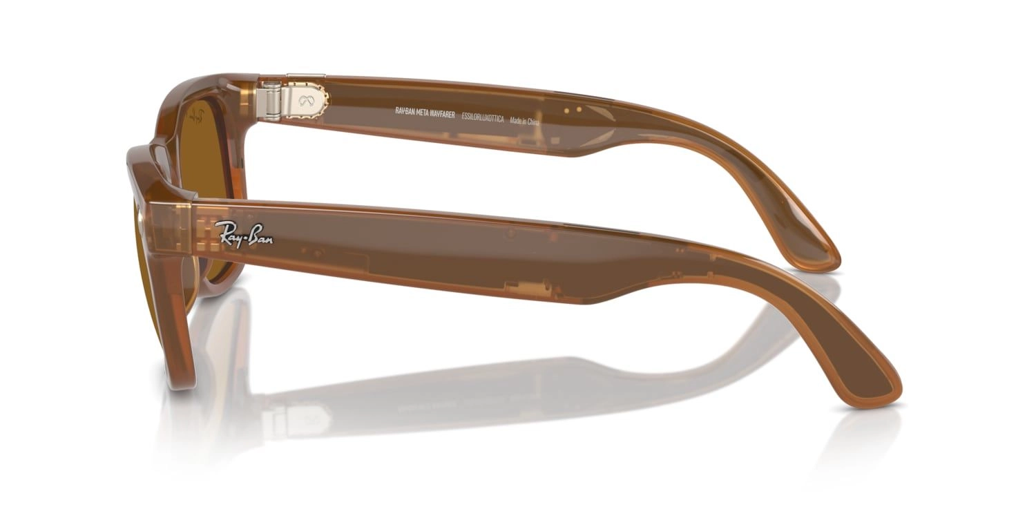 Meta Wayfarer - Shiny Caramel Polarized Brown 53-22-155