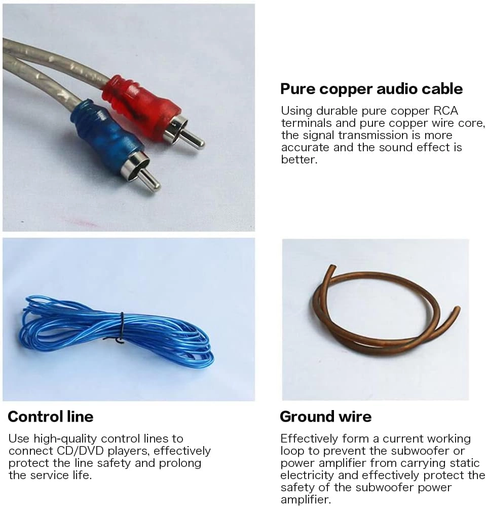 RCA Subwoofer Cable - 8GA 90 Degree