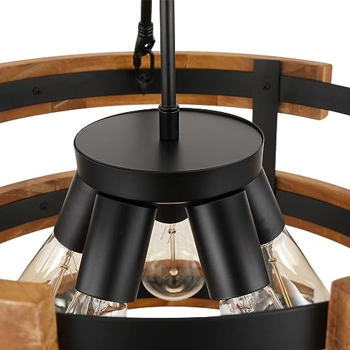 Round Rustic Chandelier - 59"