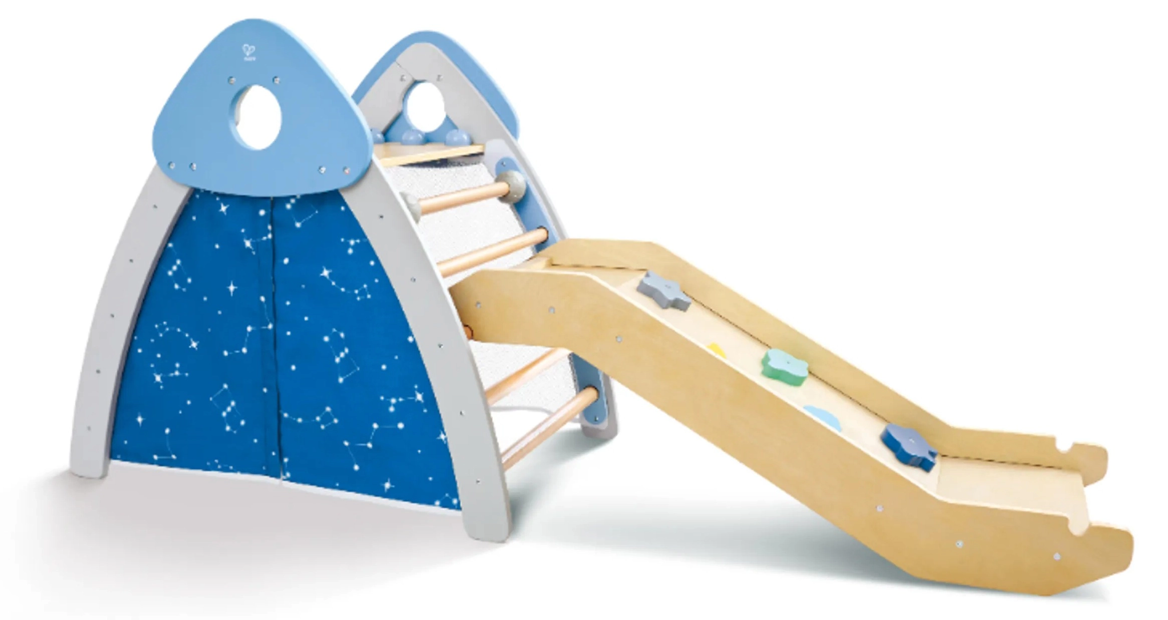 Hape Climb n Slide Gym Set - 4-in-1 Blue 2+