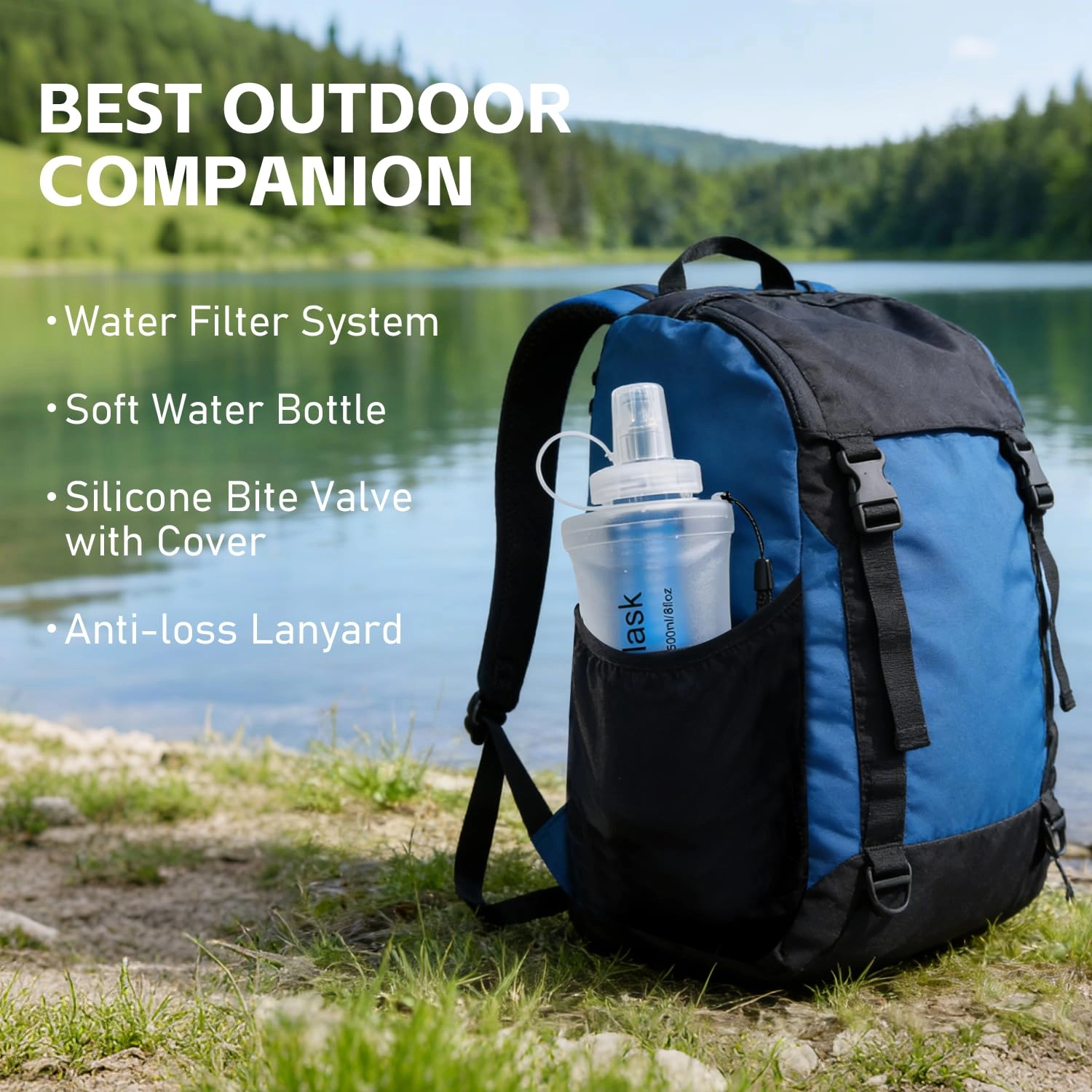 Collapsible Water Bottle Filter 500 ml