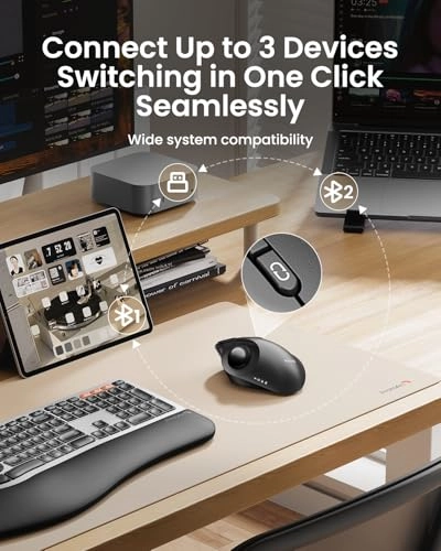 EM02 Trackball Mouse - Bluetooth