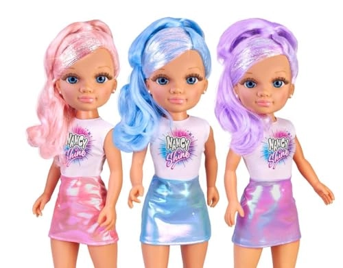 Fashion Doll - Long Hair Metallic Pink Hair Ages 3+