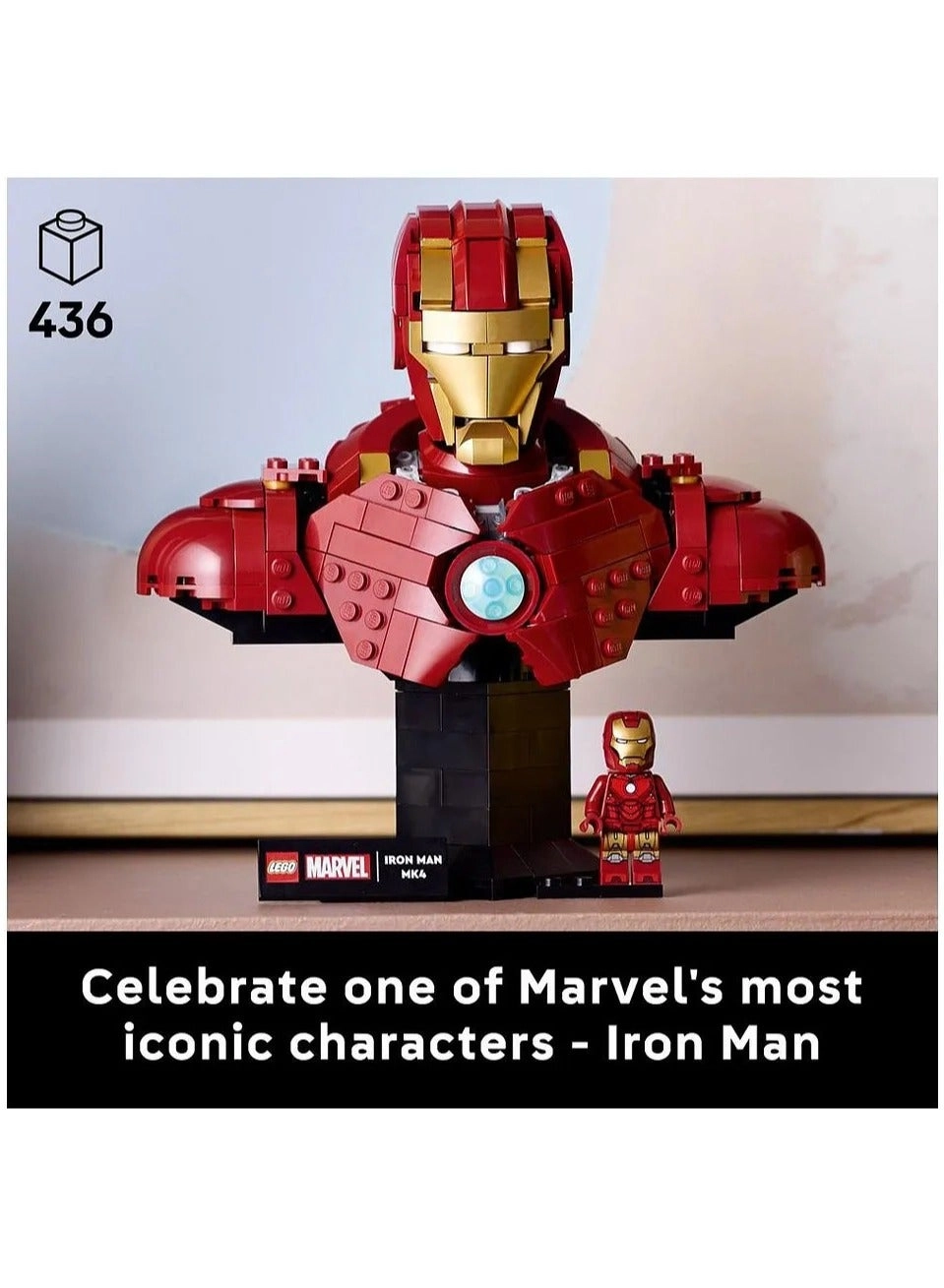 Iron Man MK4 Bust (76327) - 436 Pieces Minifigure