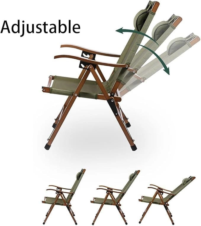 Reclining Folding Camping Chair - 250-350 lbs