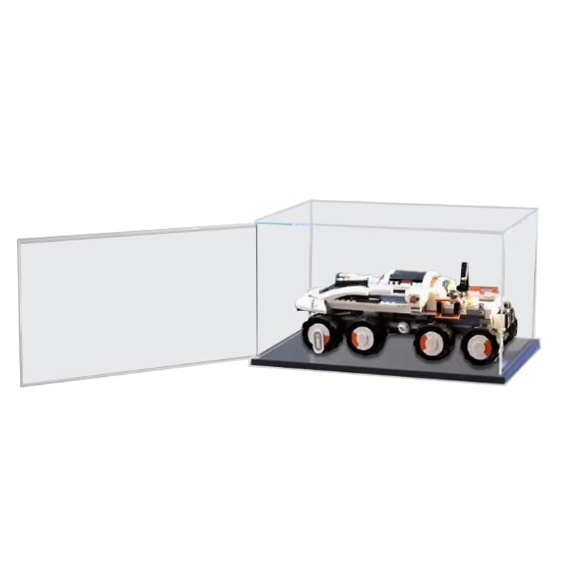 Lego City Display Case (60432) - Clear Acrylic Wood Bottom+background