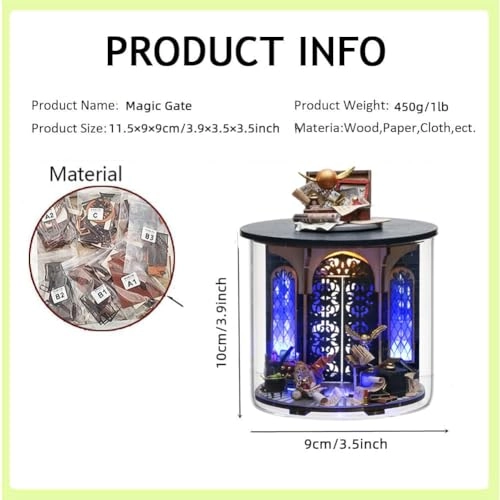 Miniature Dollhouse Kit - Dark magic mixed with gothic 1：24